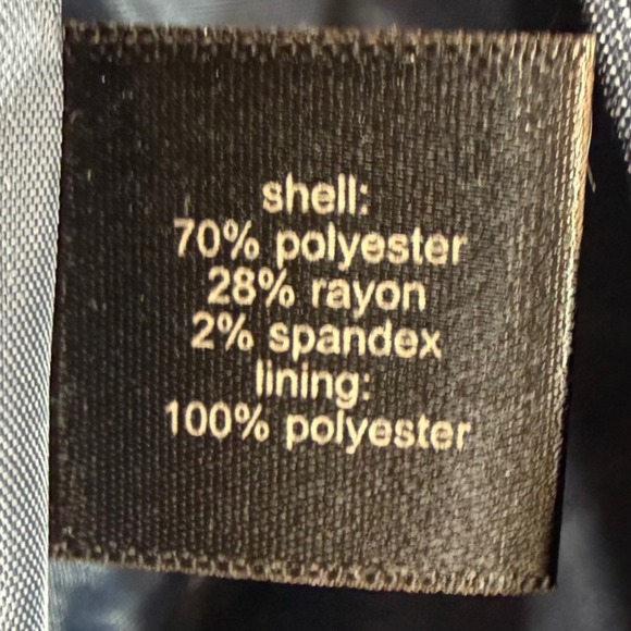 NWT The Limited M Blue Belted Blazer 3/4 Sleeve Business Casual Professional Y2K - Picture 6 of 9